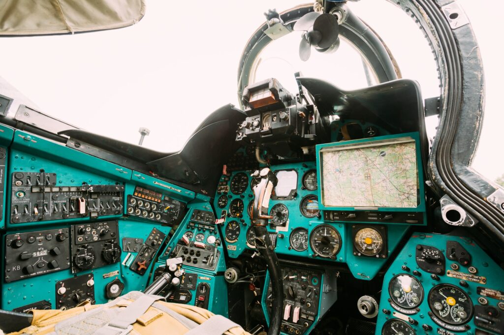 Dashboard In A Russian Soviet Multi-purpose Transport Helicopter