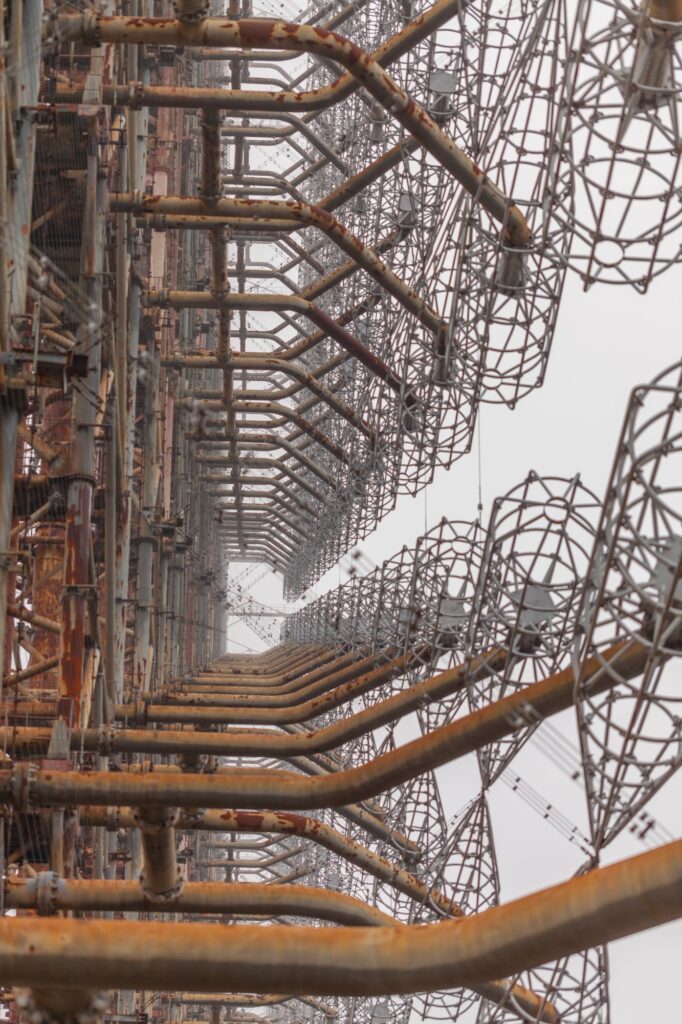 Soviet Radar System Duga near Chernobyl Nuclear Power Plant
