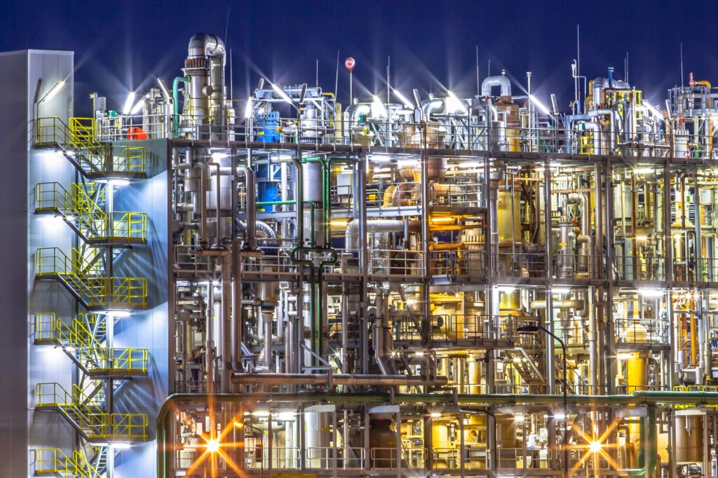 Industrial Chemical factory detail