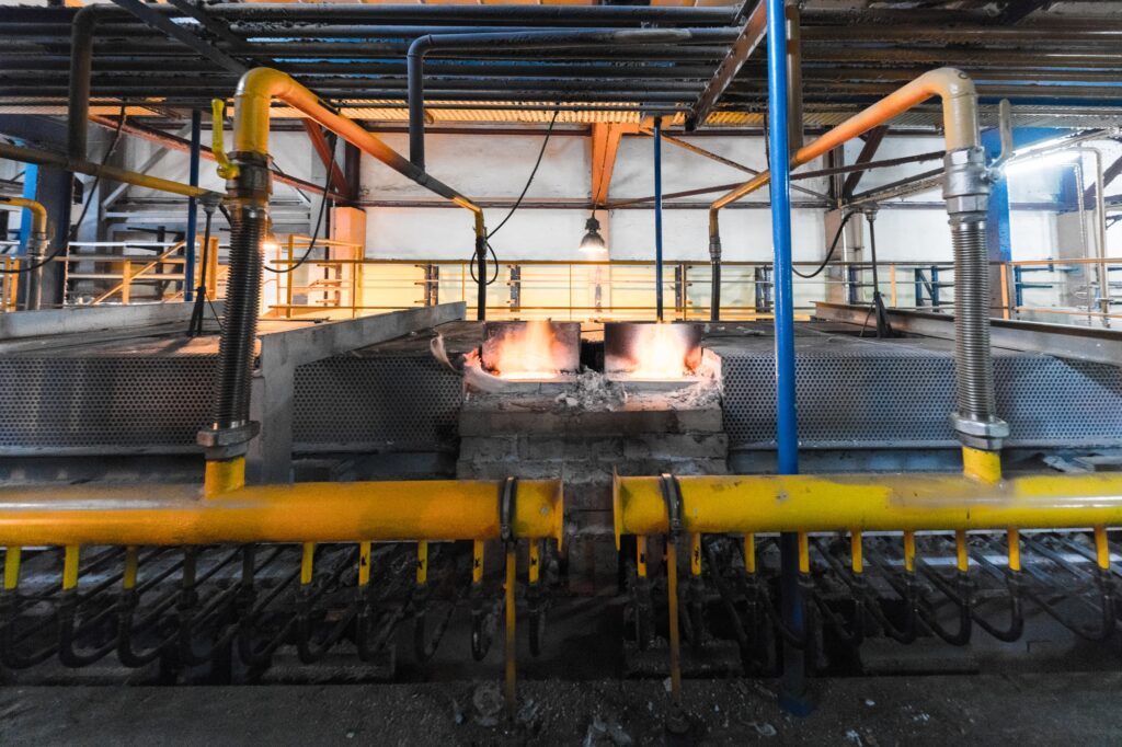 Manufacturing factory, modern high-tech production
